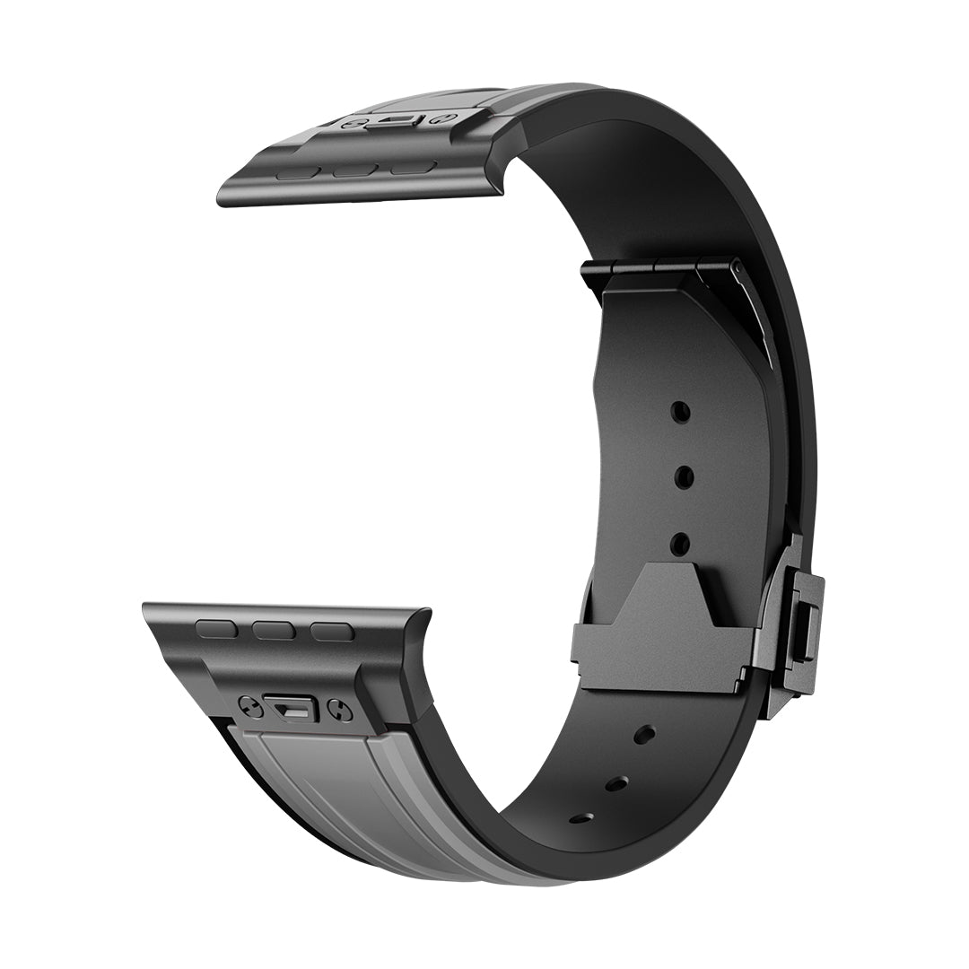 #Color_Gray Band-Black Buckle