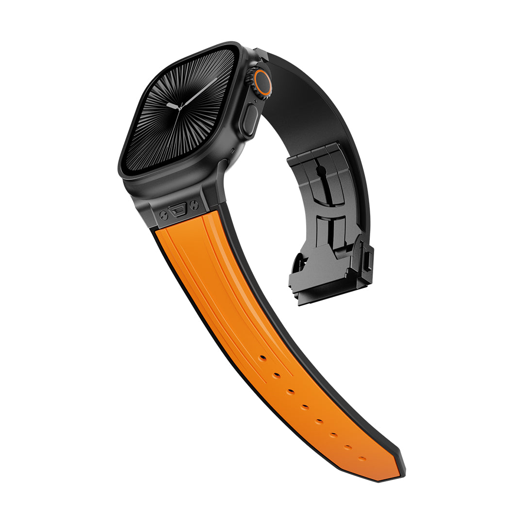 #Color_Orange Band-Black Buckle