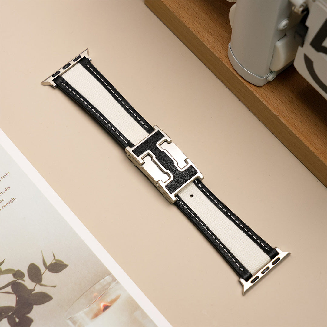 Holiday Polo Leather Band For Apple Watch