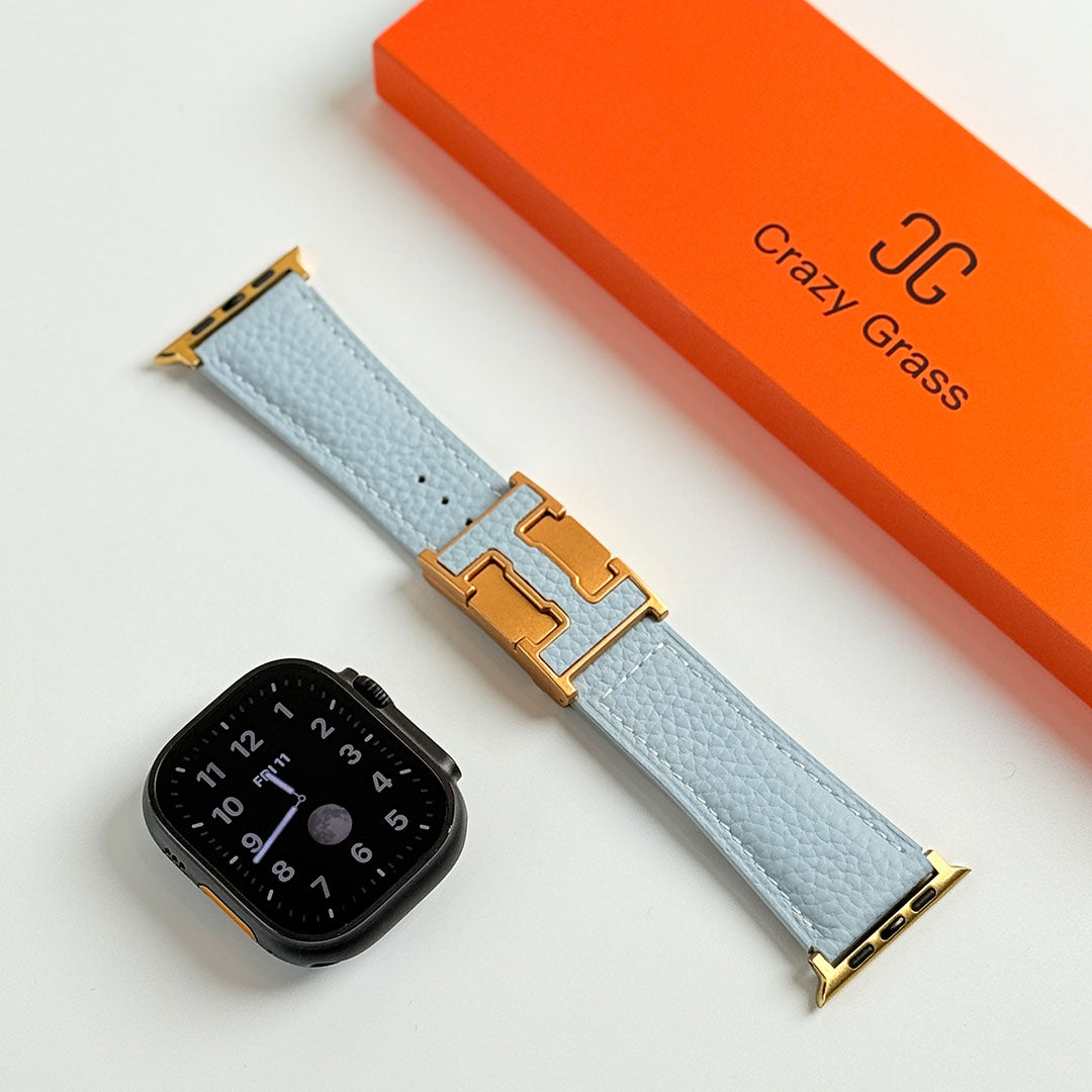 Pebbled Leather Holiday Band for Apple Watch