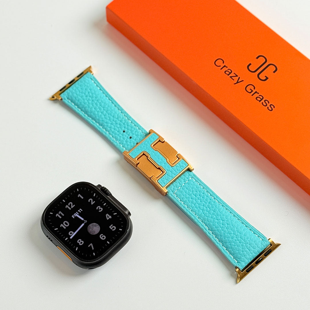 Pebbled Leather Holiday Band for Apple Watch