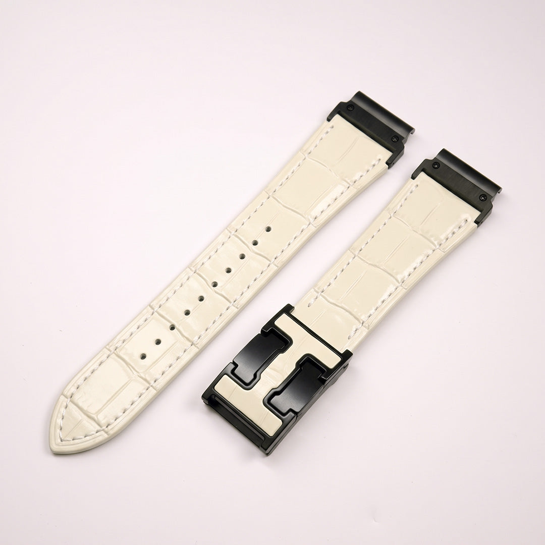 Exotic Nile Croc Leather Band for Garmin Watch