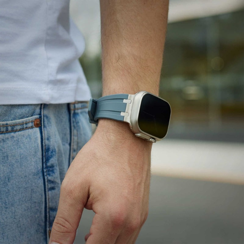 Luxury AP Folding Buckle Silicone Strap