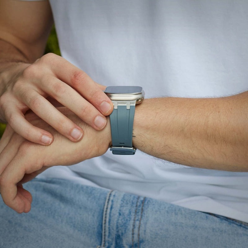 Luxury AP Folding Buckle Silicone Strap