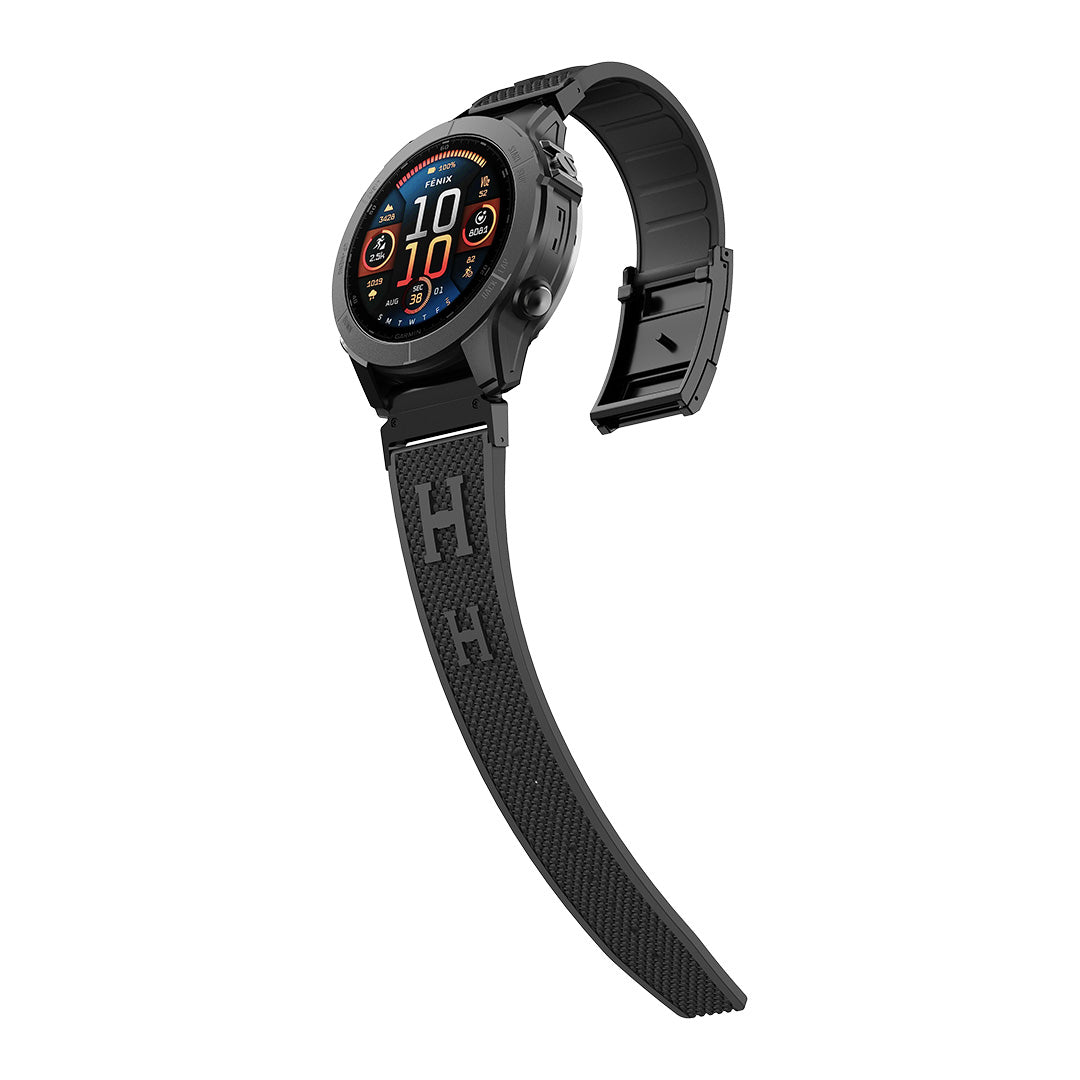 Holiday Weave Silicone Band For Garmin Watch