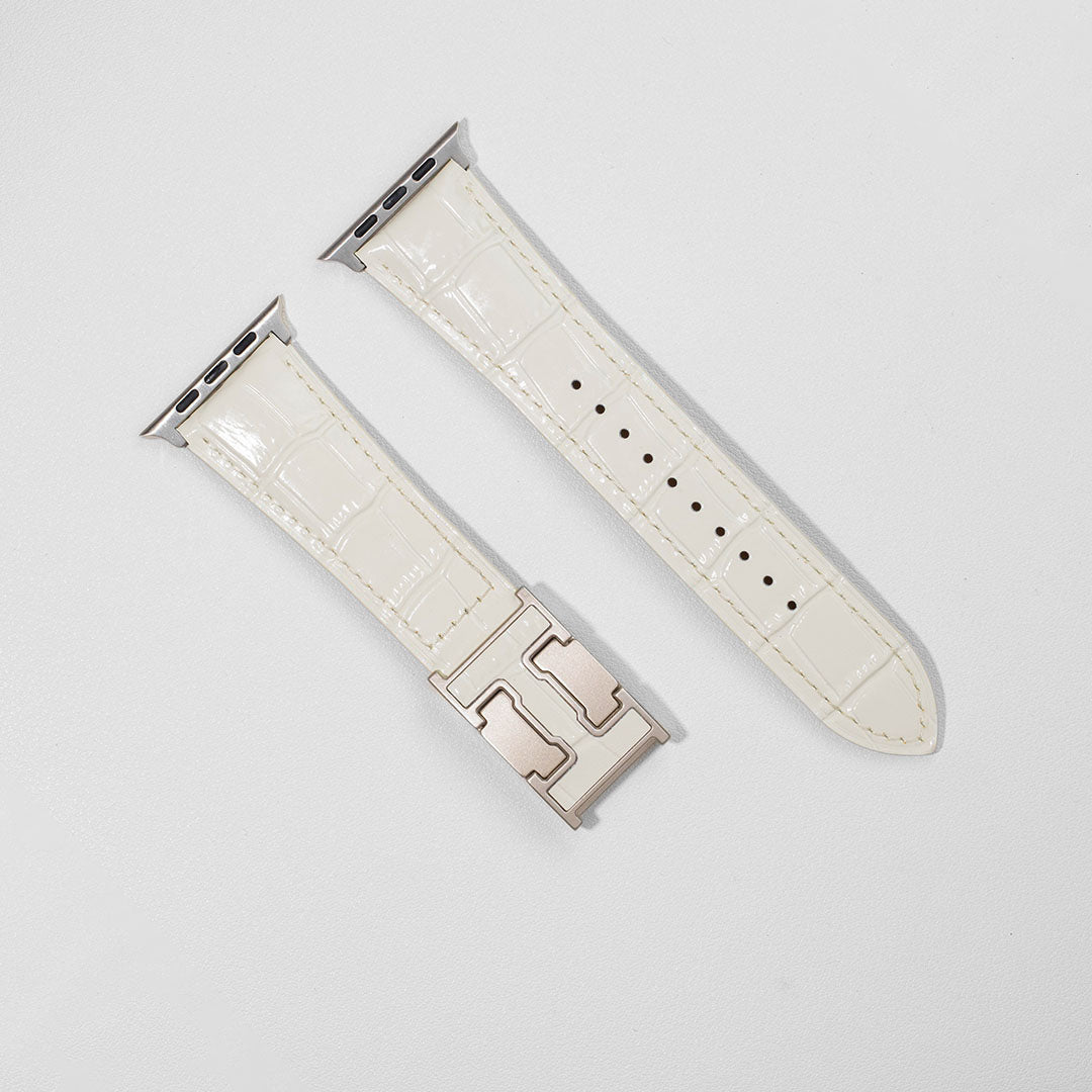 Exotic Nile Croc Leather Band for Apple Watch