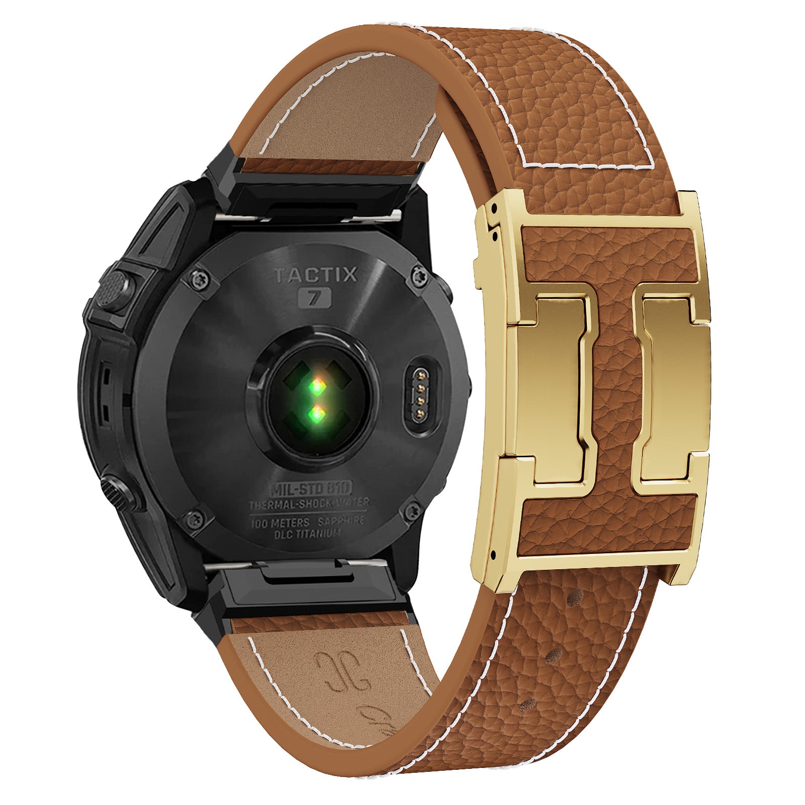 Pebbled Leather Holiday Band for Garmin Watch