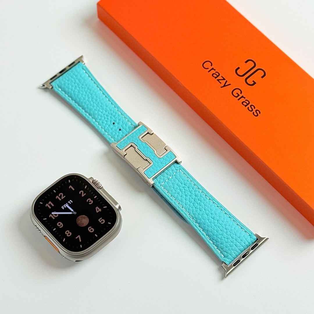 Pebbled Leather Holiday Band for Apple Watch