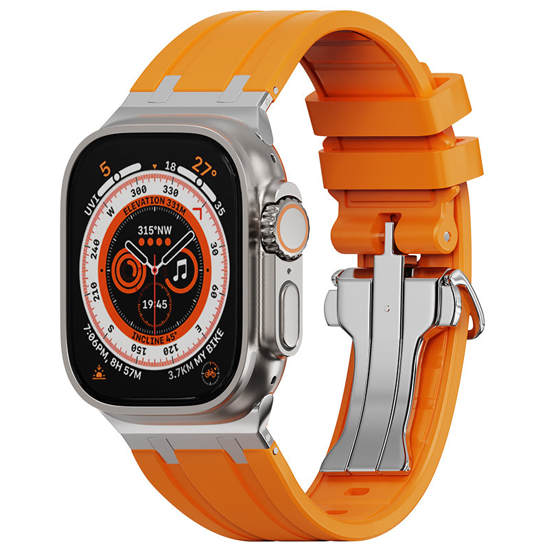 Luxury AP Folding Buckle Silicone Strap