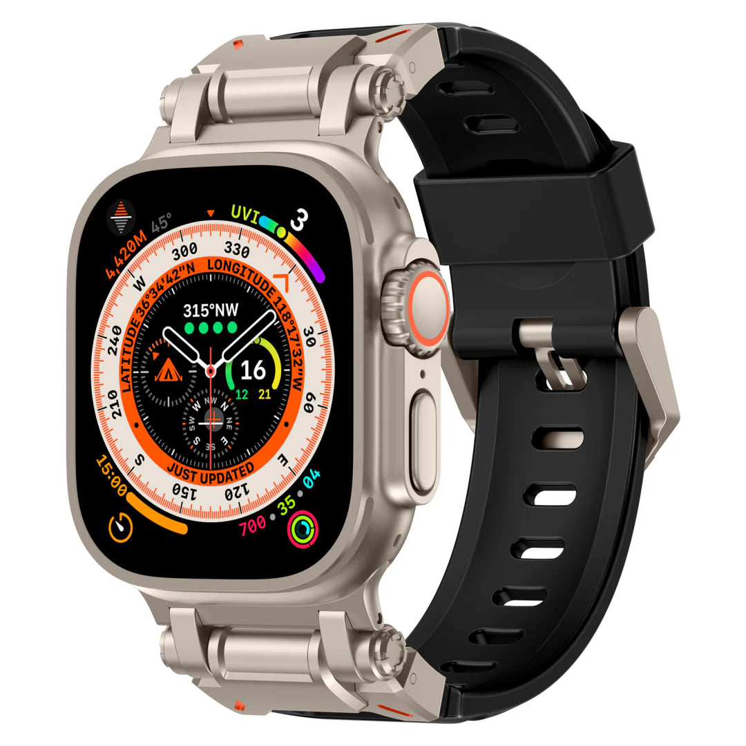#Color_Titanium Adapter-Black Band