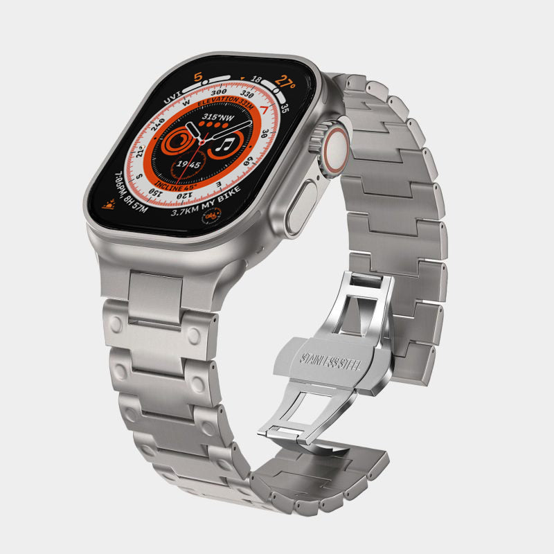 Titanium Dimpled Watch Band