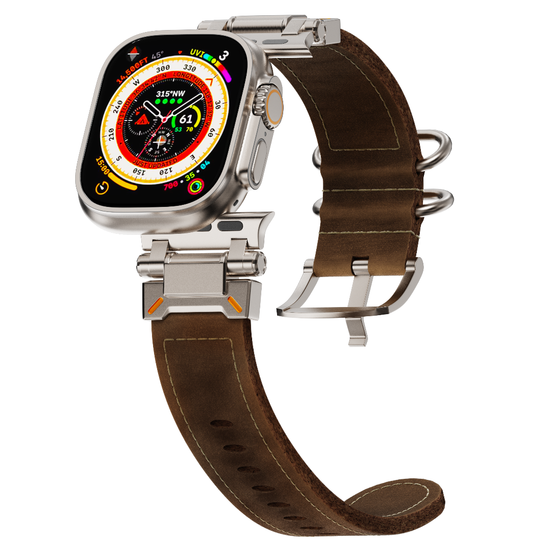 Wild West Buckle Leather Band LUX32