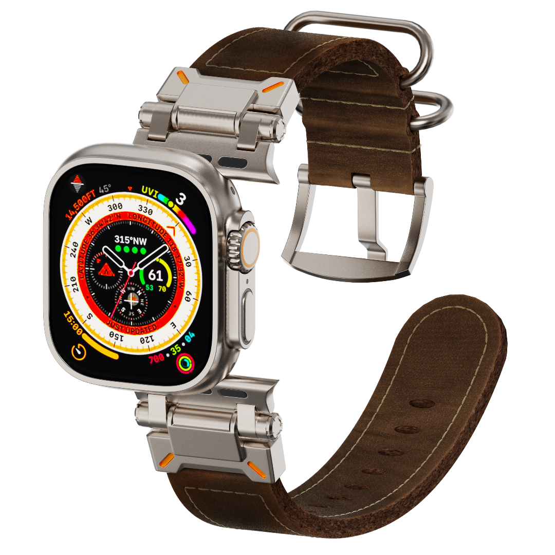 Wild West Buckle Leather Band LUX32