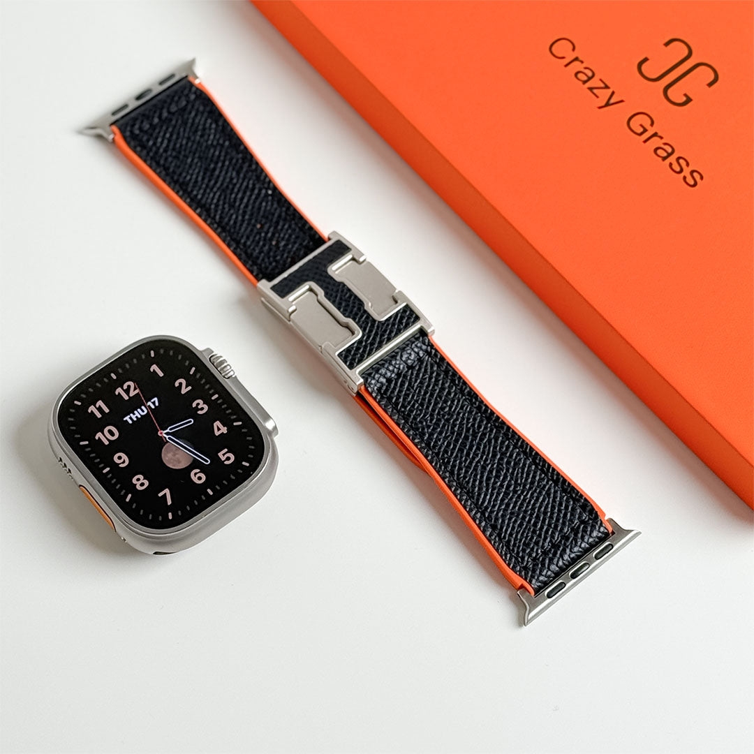 Pebbled Leather Holiday Band for Apple Watch