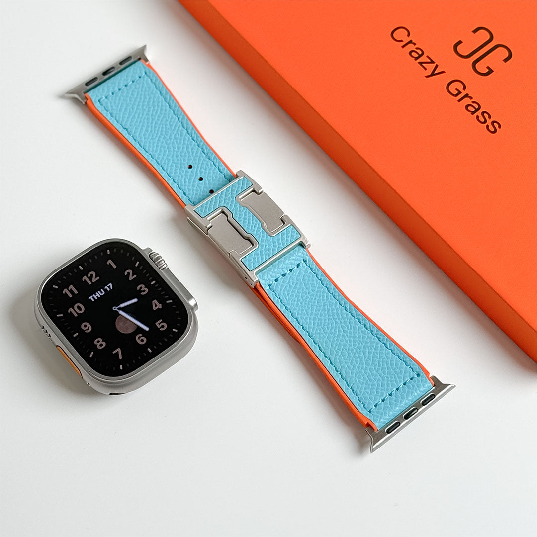 Pebbled Leather Holiday Band for Apple Watch