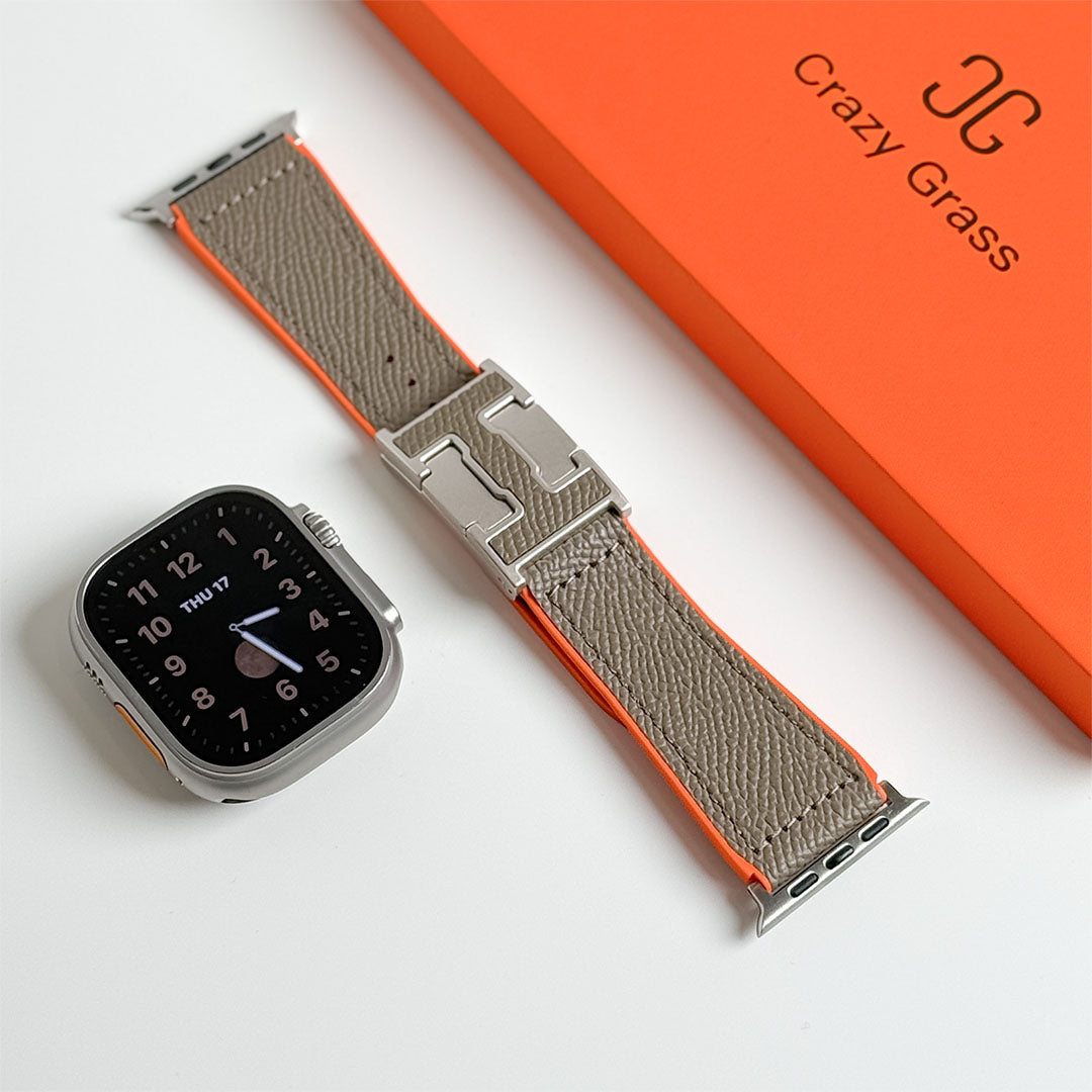 Pebbled Leather Holiday Band for Apple Watch