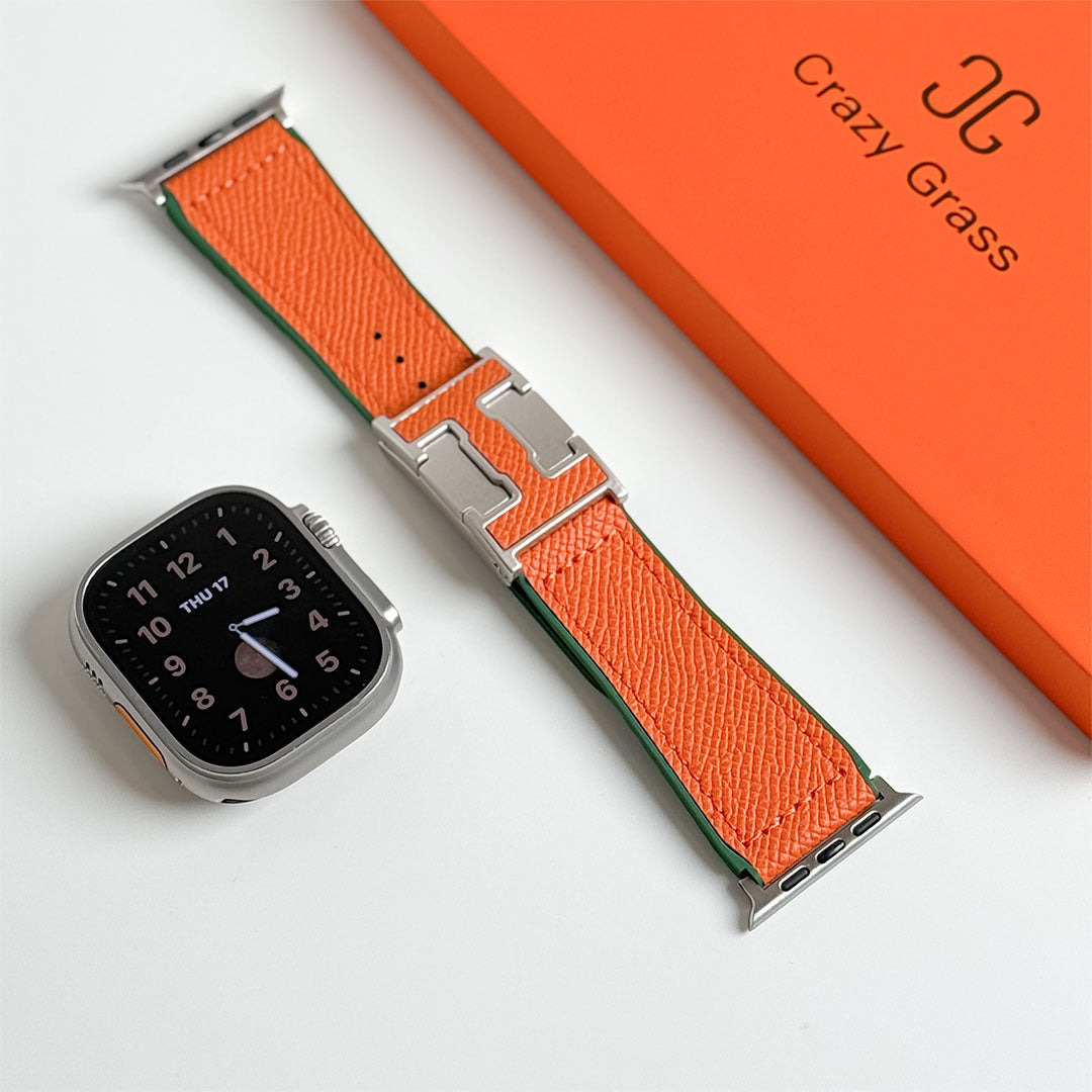 Pebbled Leather Holiday Band for Apple Watch