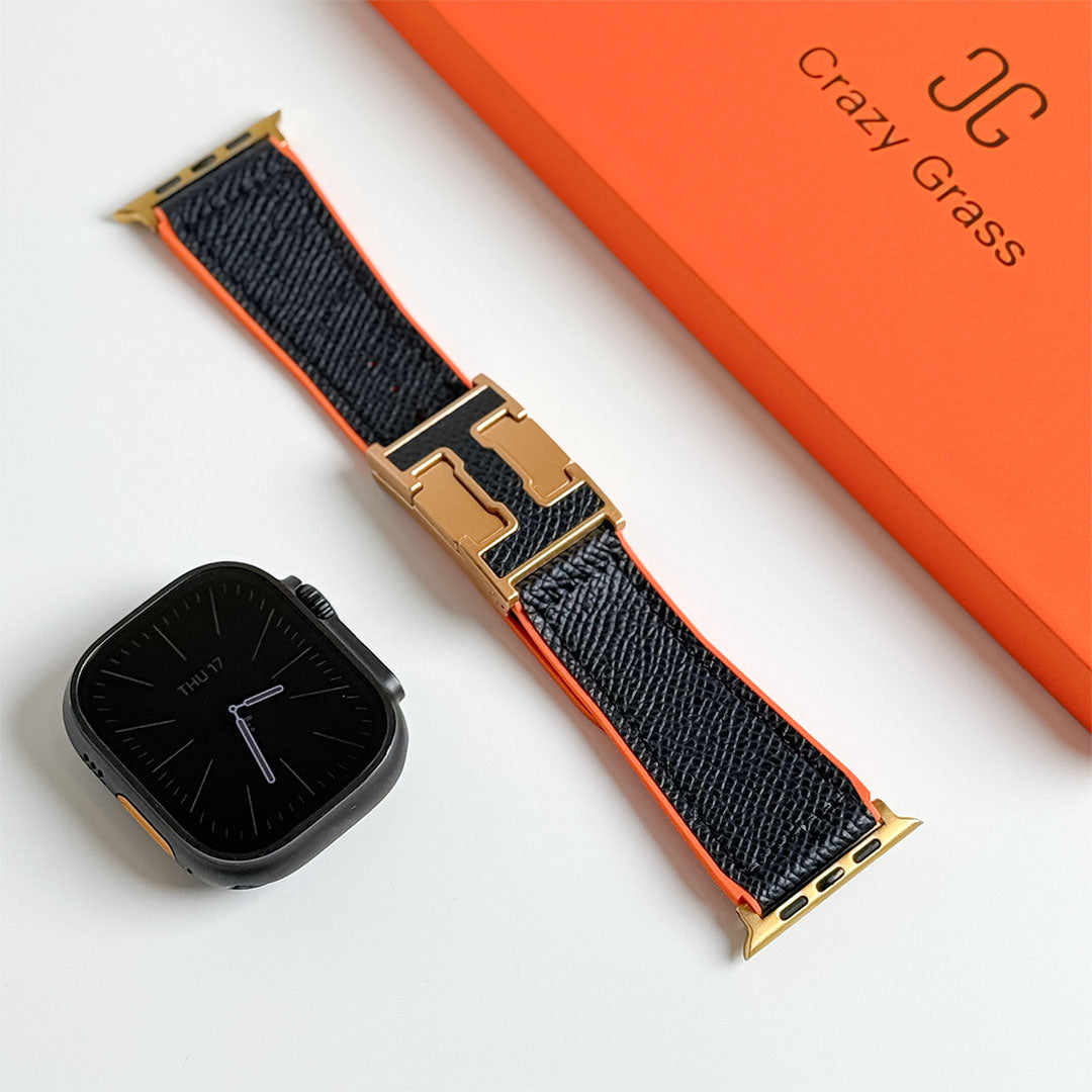 Pebbled Leather Holiday Band for Apple Watch