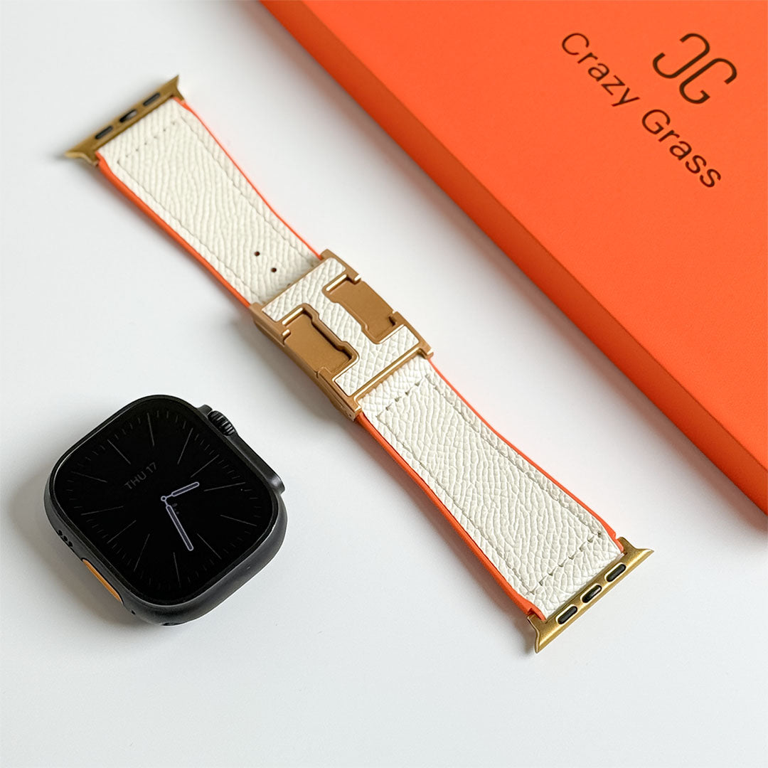 Pebbled Leather Holiday Band for Apple Watch