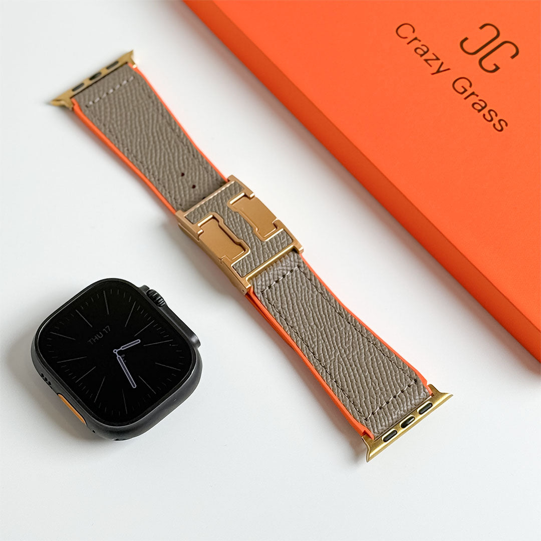 Pebbled Leather Holiday Band for Apple Watch