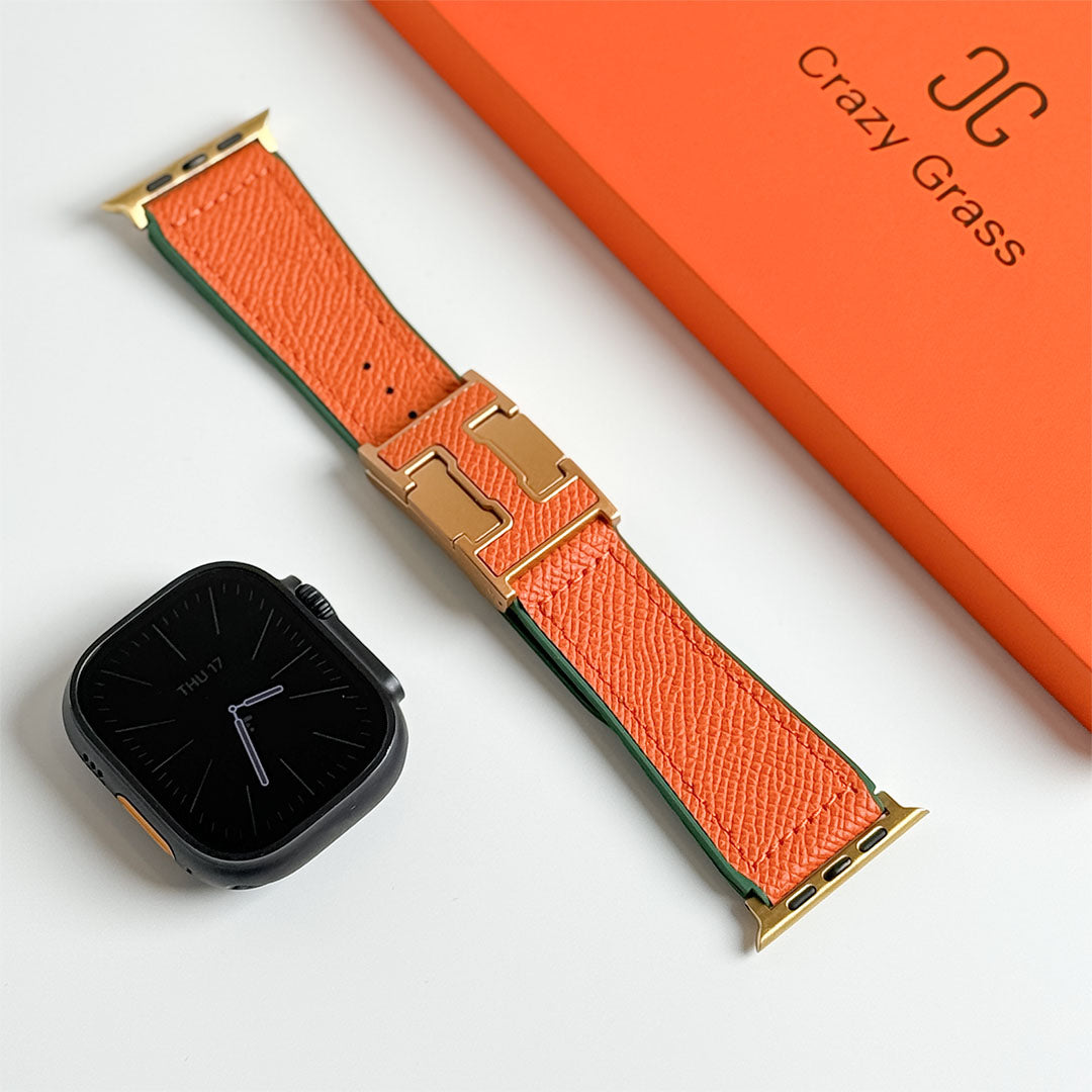 Pebbled Leather Holiday Band for Apple Watch