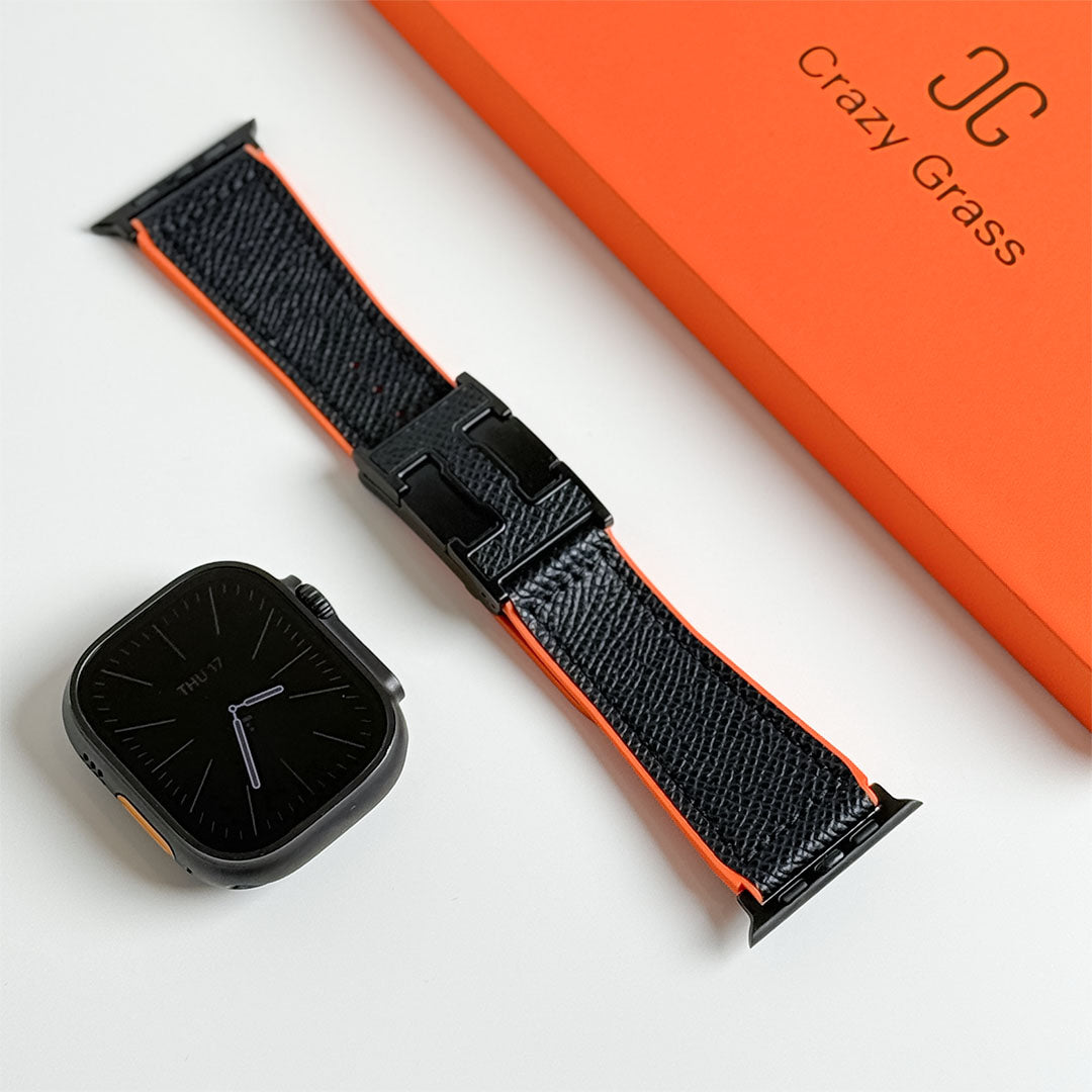 Pebbled Leather Holiday Band for Apple Watch