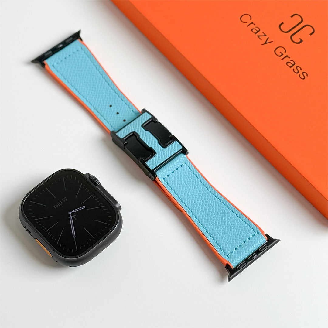 Pebbled Leather Holiday Band for Apple Watch