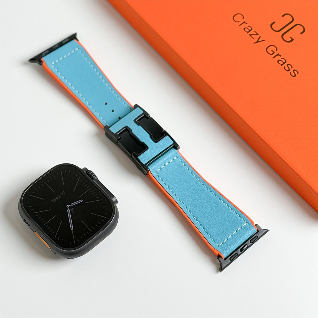 Pebbled Leather Holiday Band for Apple Watch
