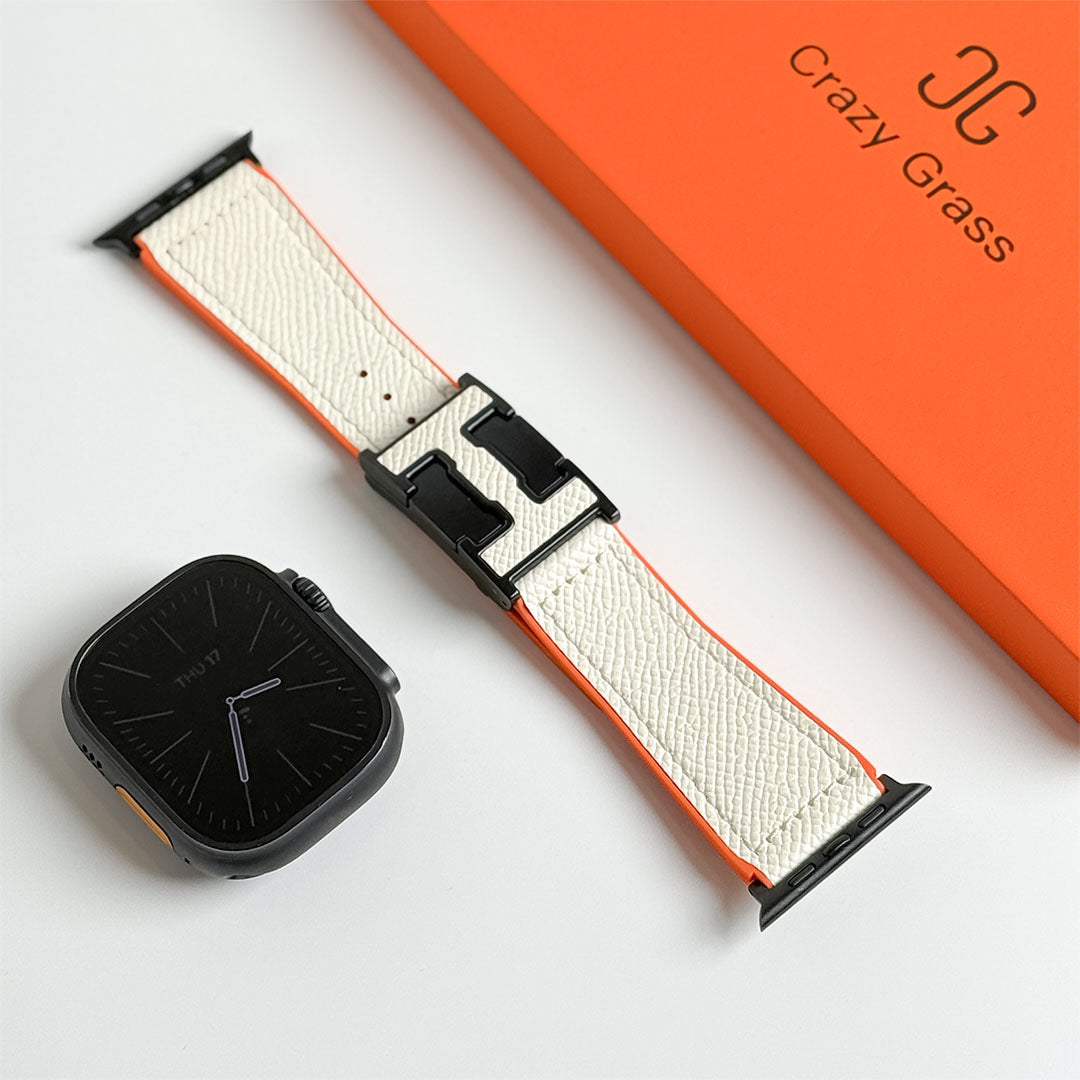 Pebbled Leather Holiday Band for Apple Watch