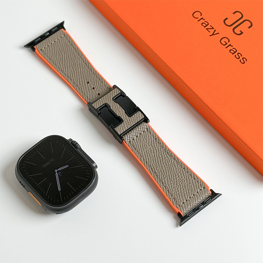 Pebbled Leather Holiday Band for Apple Watch