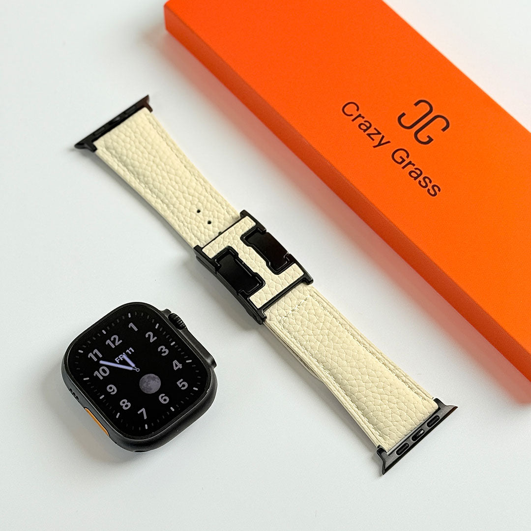 Pebbled Leather Holiday Band for Apple Watch