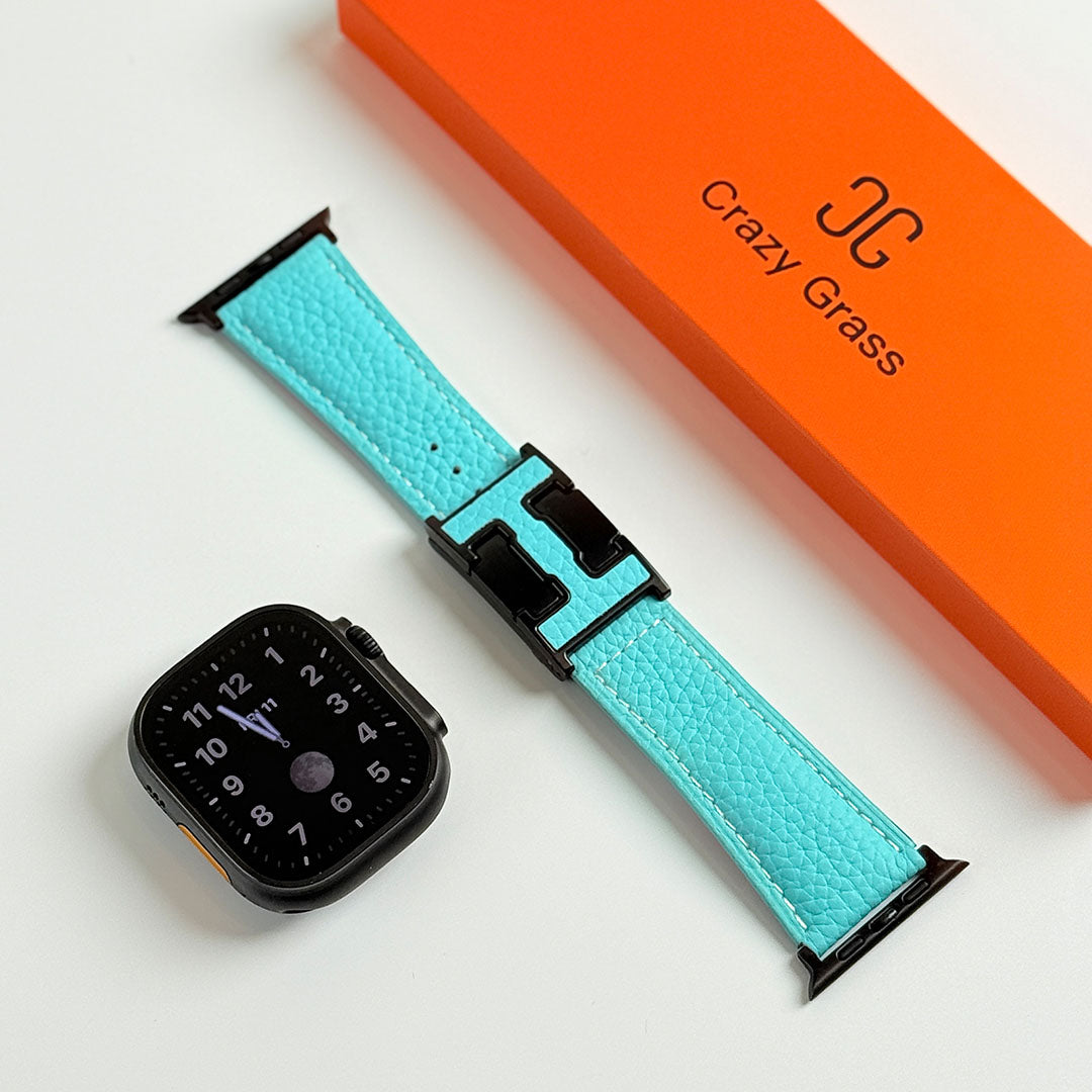 Pebbled Leather Holiday Band for Apple Watch