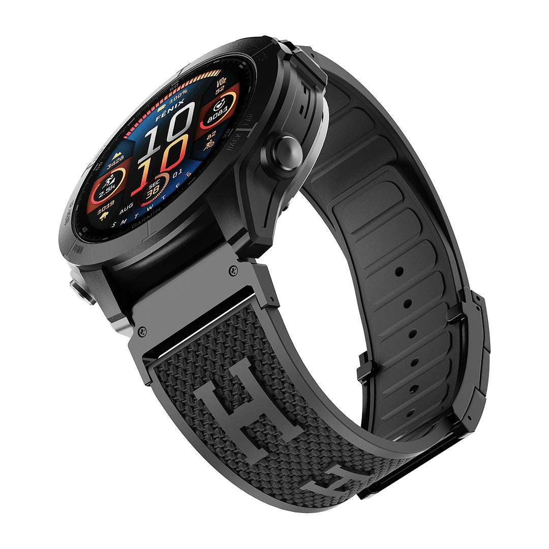 Holiday Weave Silicone Band For Garmin Watch