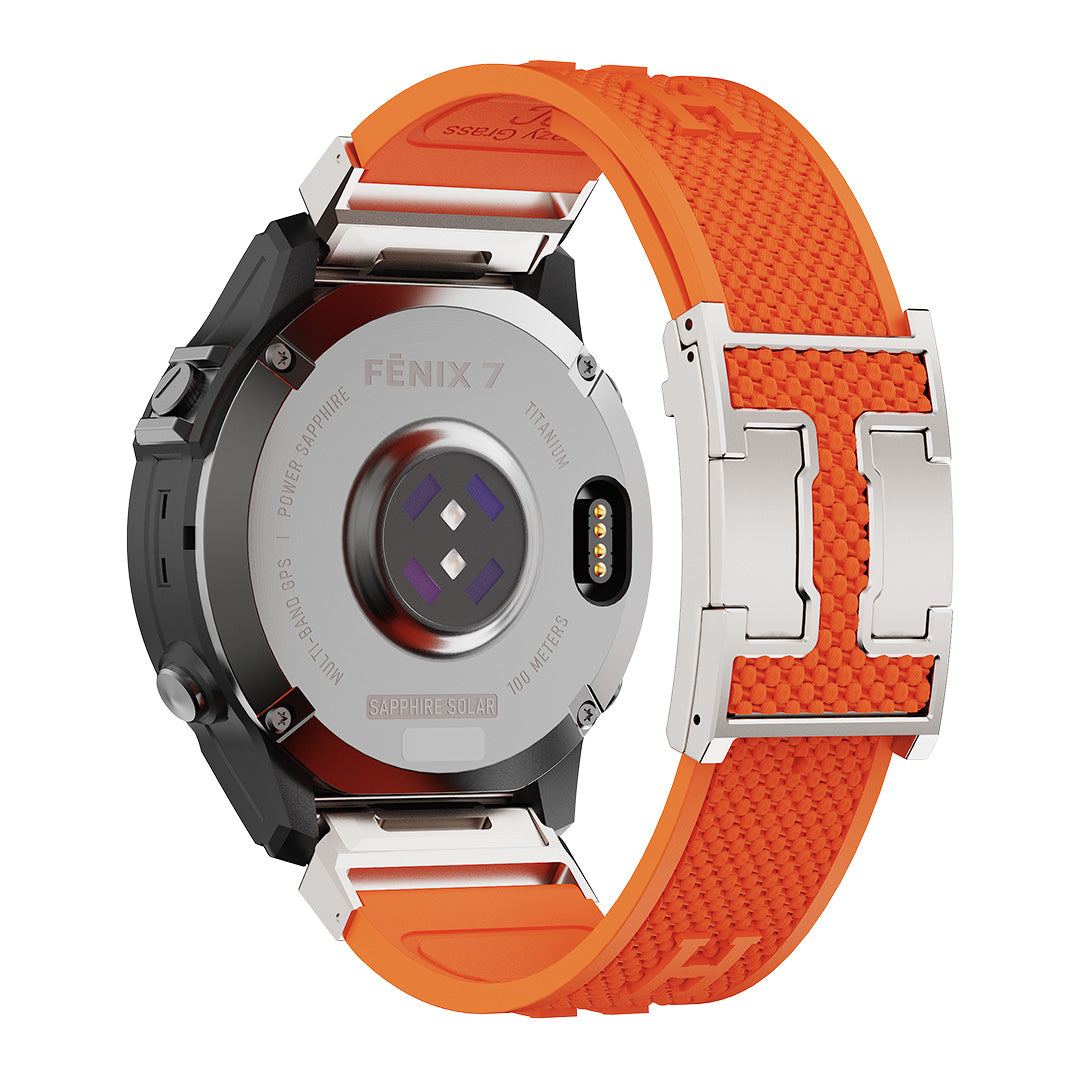 Holiday Weave Silicone Band For Garmin Watch