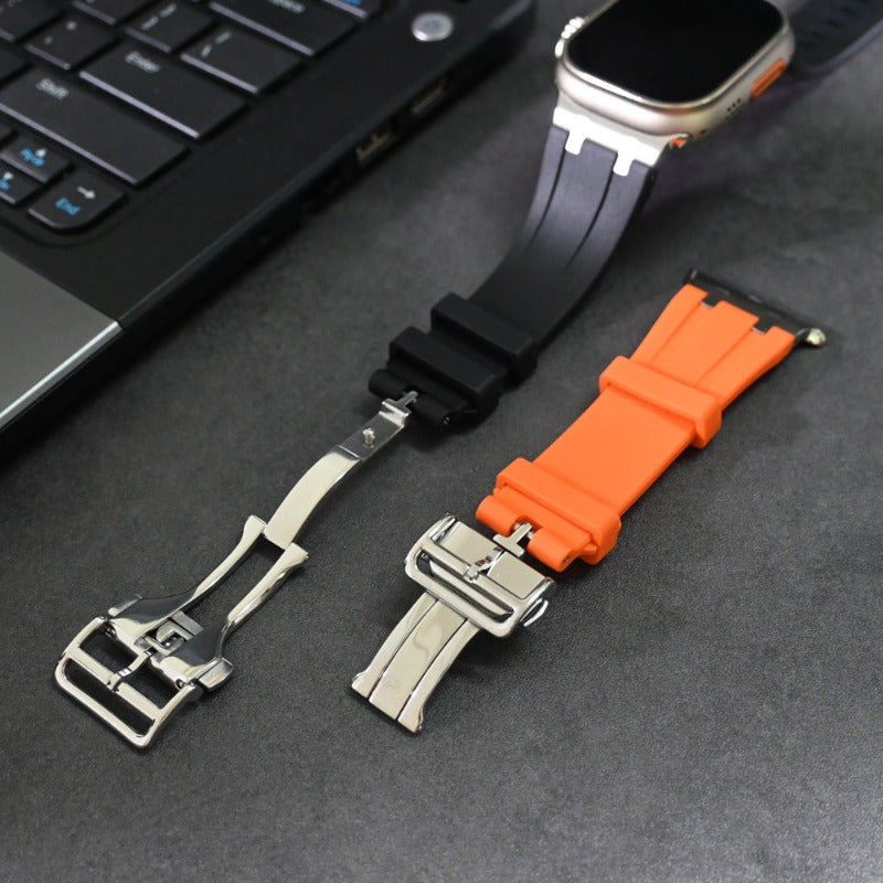 Luxury AP Folding Buckle Silicone Strap