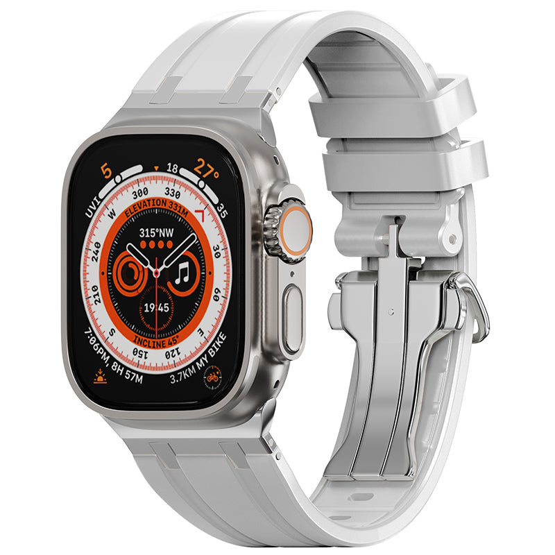 Luxury AP Folding Buckle Silicone Strap