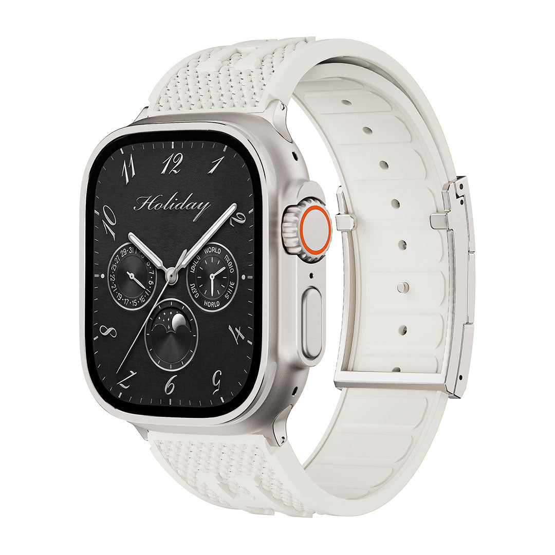 Holiday Weave Silicone Band For Apple watch