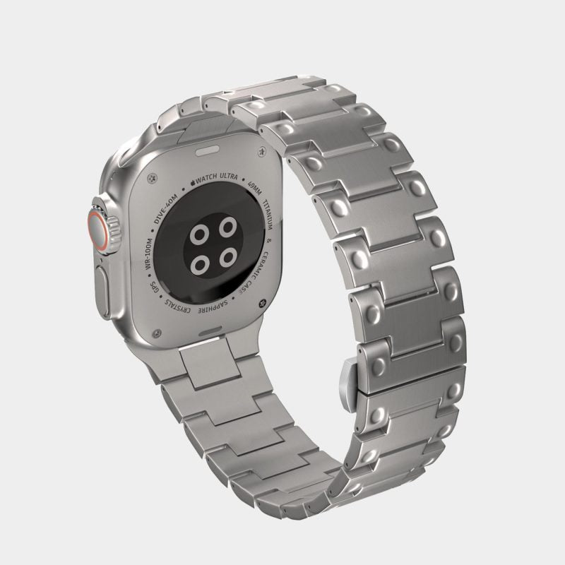 Titanium Dimpled Watch Band