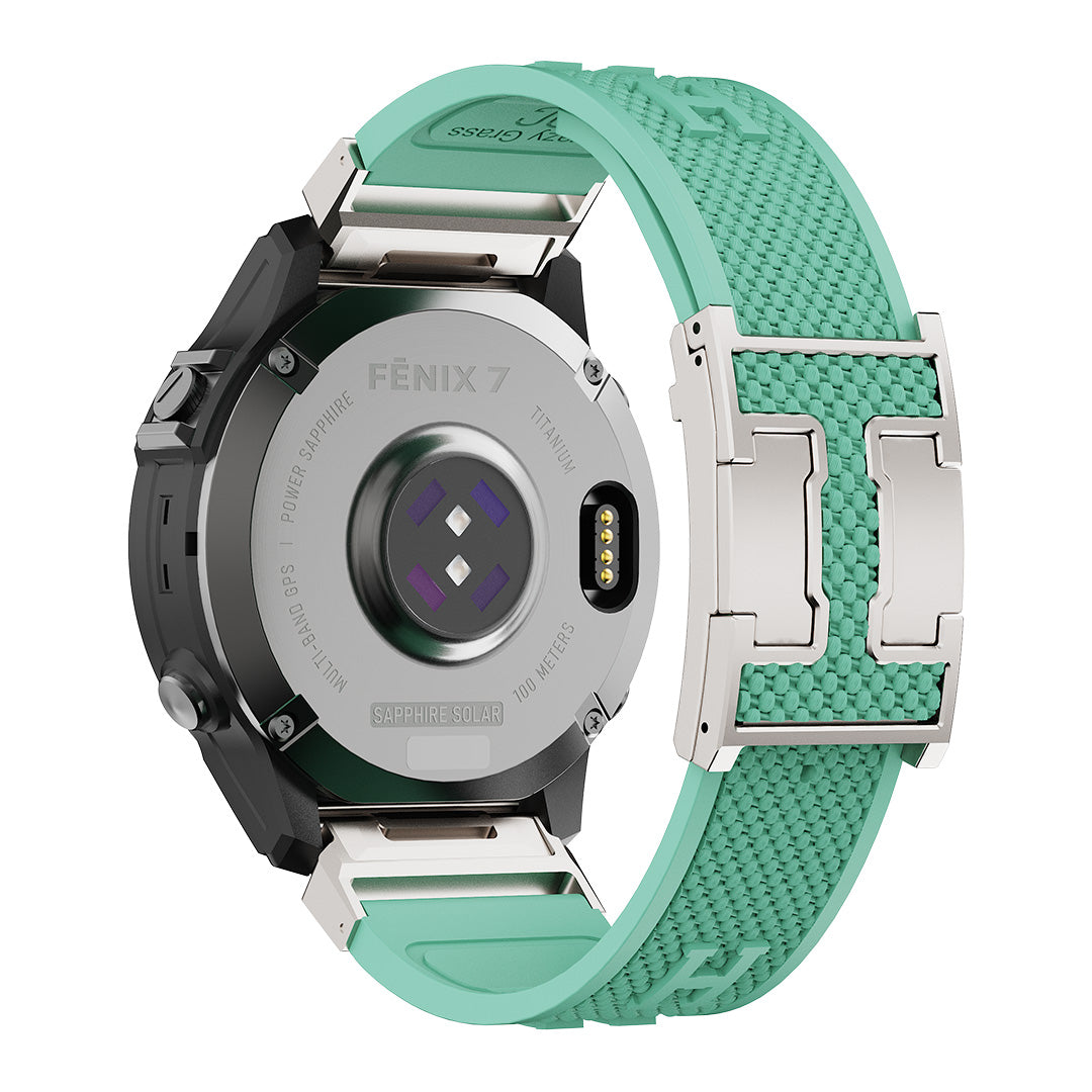 Holiday Weave Silicone Band For Garmin Watch