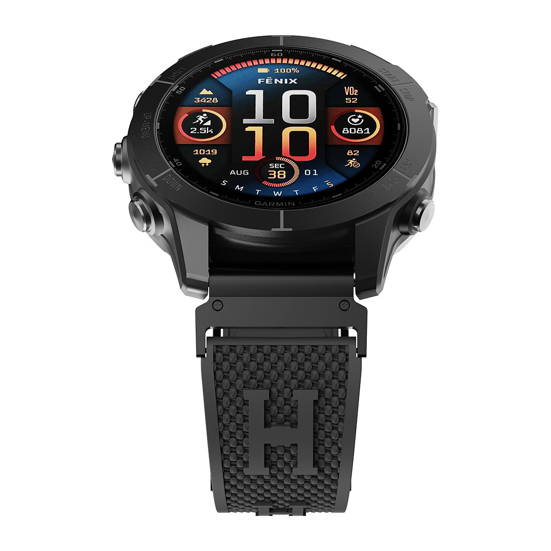 Holiday Weave Silicone Band For Garmin Watch