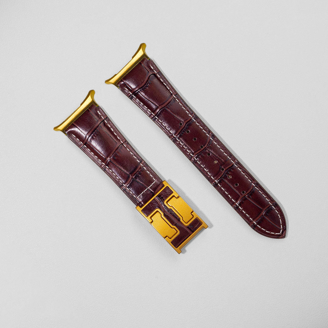 Exotic Nile Croc Leather Band for Samsung Galaxy Watch Ultra