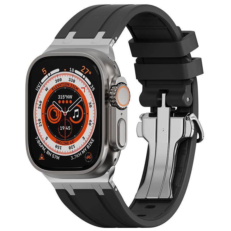 Luxury AP Folding Buckle Silicone Strap