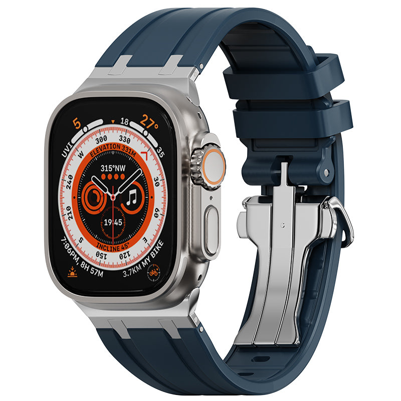 Luxury AP Folding Buckle Silicone Strap