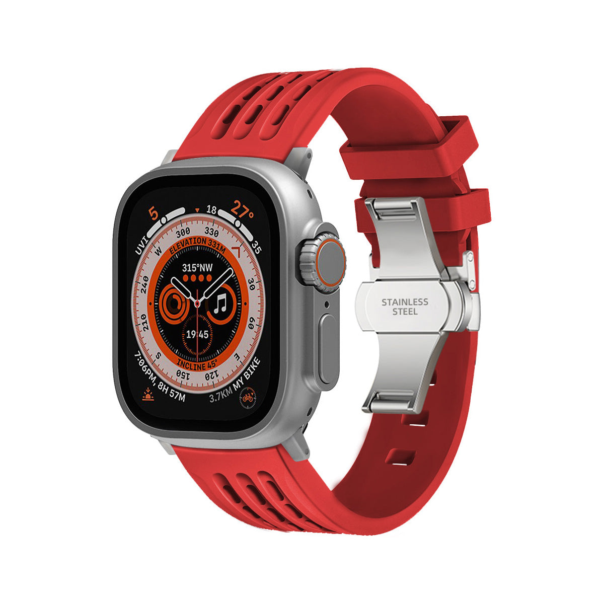 RM9009 Breathable Butterfly Buckle Watch Strap