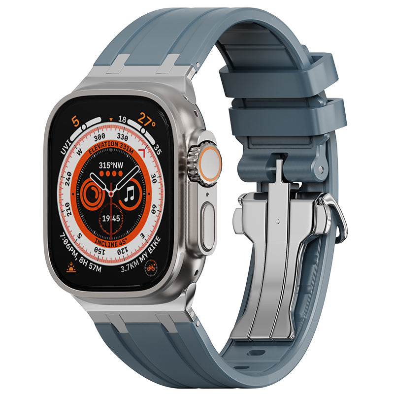 Luxury AP Folding Buckle Silicone Strap