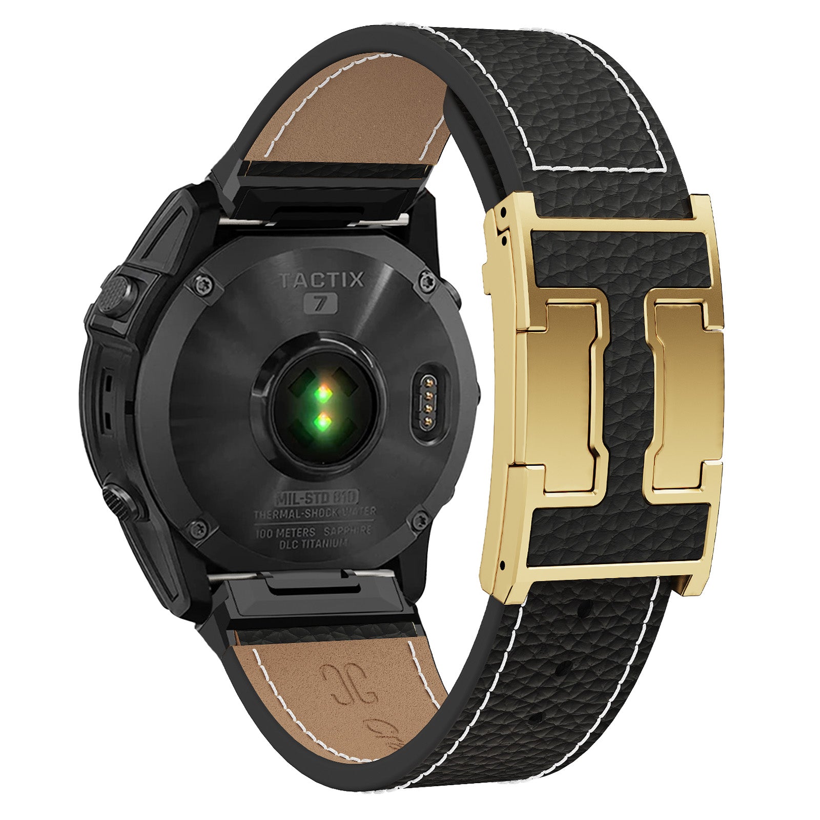 Pebbled Leather Holiday Band for Garmin Watch