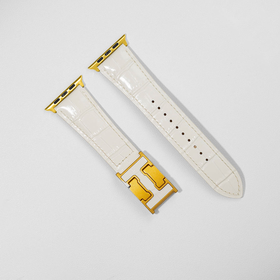 Exotic Nile Croc Leather Band for Apple Watch