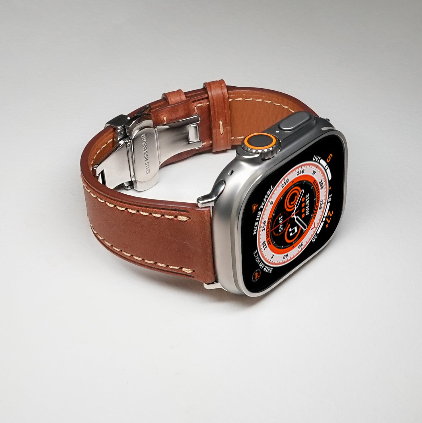 Leather Butterfly Buckle Strap