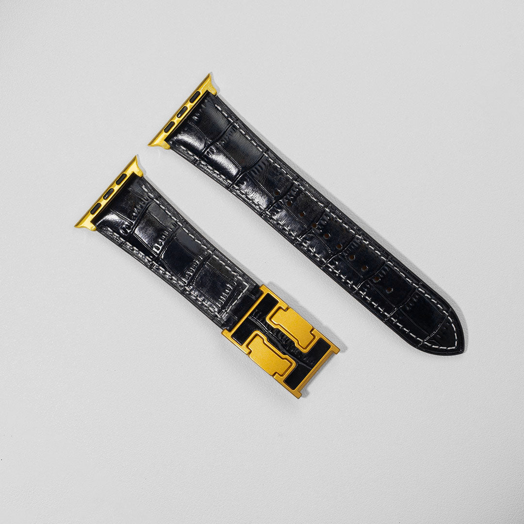 Exotic Nile Croc Leather Band for Apple Watch