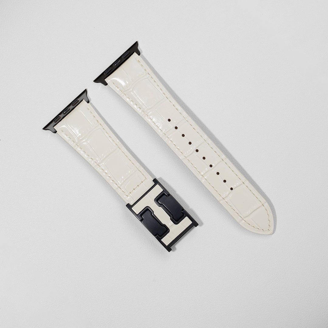 Exotic Nile Croc Leather Band for Apple Watch